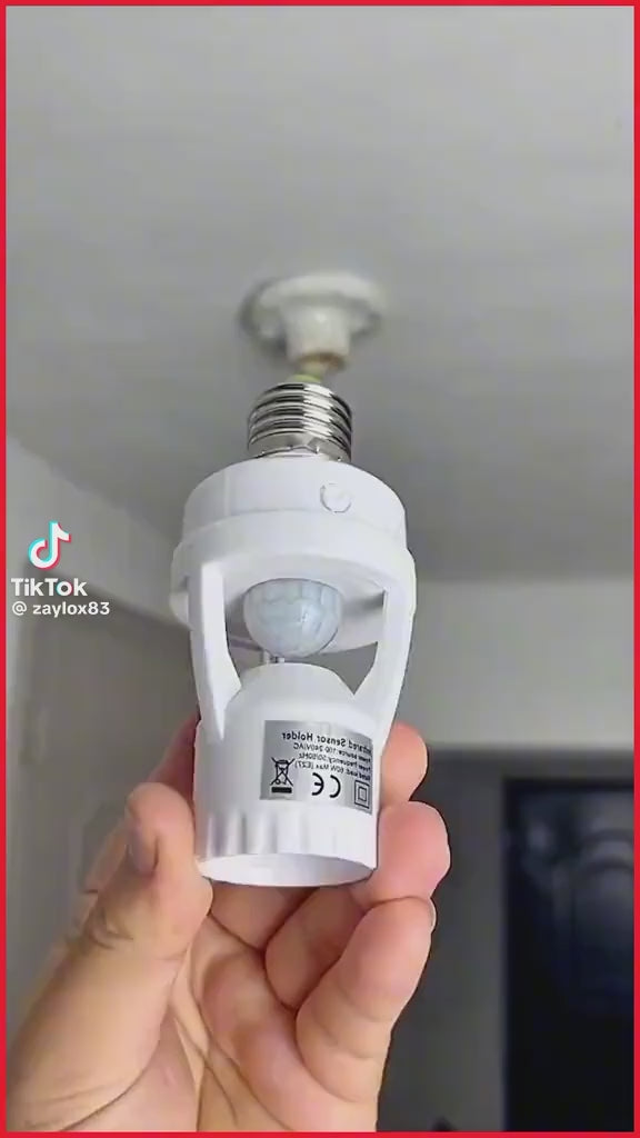 Prix :  5000f au lieu de 10000f,   Ampoule gratuite, lampe Capteur de Mouvement E27, Interrupteur d'Induction Humaine avec Contrôle de Retard de Temps, Convertisseur LED Câblé 85-265V pour Utilisation Électrique en Chambre, Contrôle Automatique .