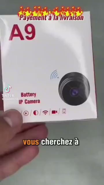 Prix : 6000f au lieu de 11000f .  Mini caméra , nouvelle technologie HD pour surveillance à distance permanente 24h/24h . Code QR dans la notice pour télécharger l'application.