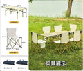 Prix : 35000f au lieu 68000f .         Table + 6 chaises pliable pour camping, se transforme en petite valise, elle est entièrement non encombrante, facile à transporter, matière en inoxydable.