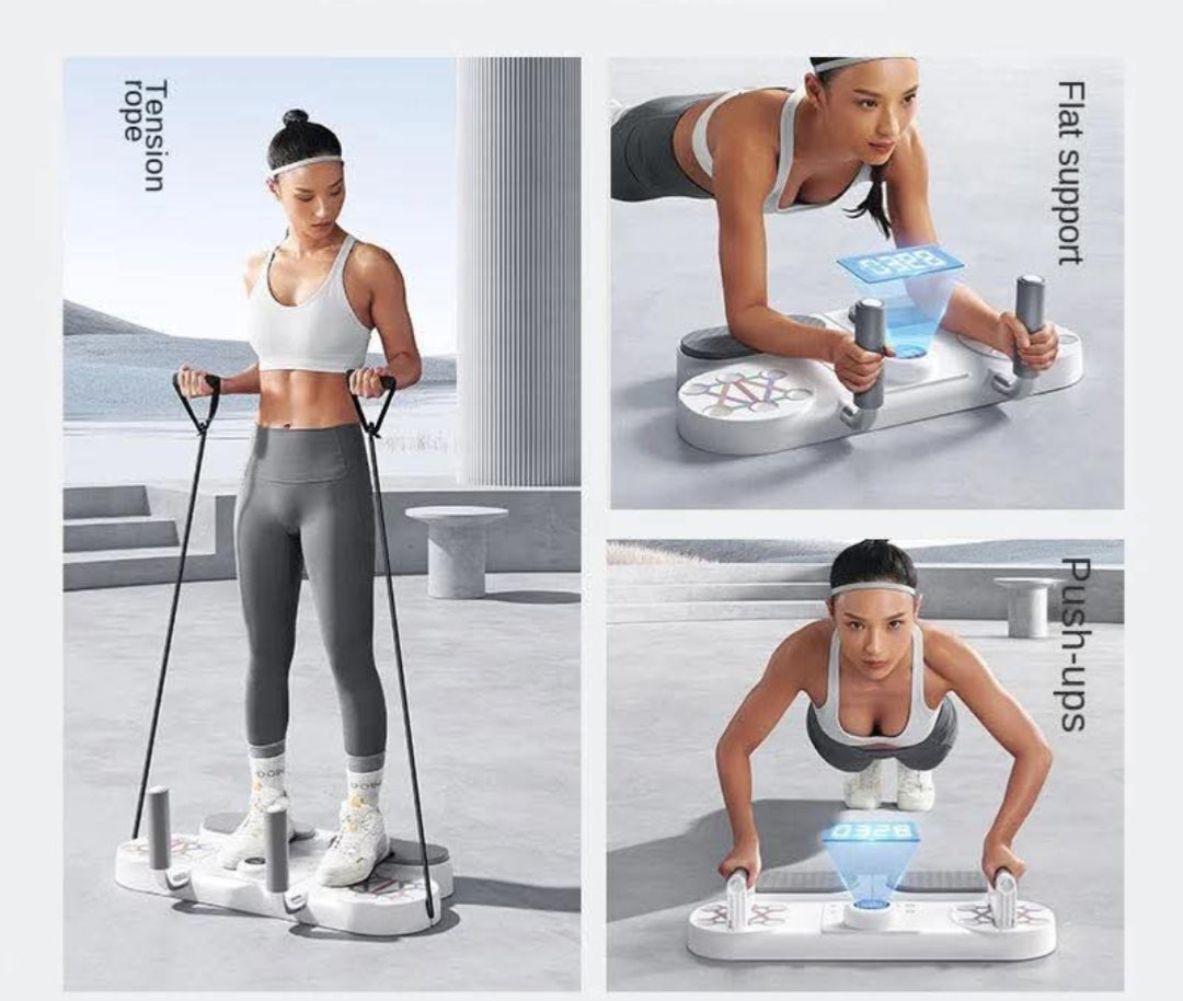 Prix : 10000f au lieu 28000f .         Machine de musculation complete pour votre maison. Plus besoin d'aller au sport, ce plateau de fitness multifonctionnel vous permet de travailler tout vos muscles, abdos, bras, jambes, pliable, facile à ranger.