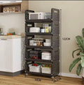 Promo 17000f au lieu 38000f.  Panier de cuisine support de rangement ménage, ajouter des fruits et légumes multi fonctionnel, petit chariots, multi étages, plancher debout mobile, démontable et métal.