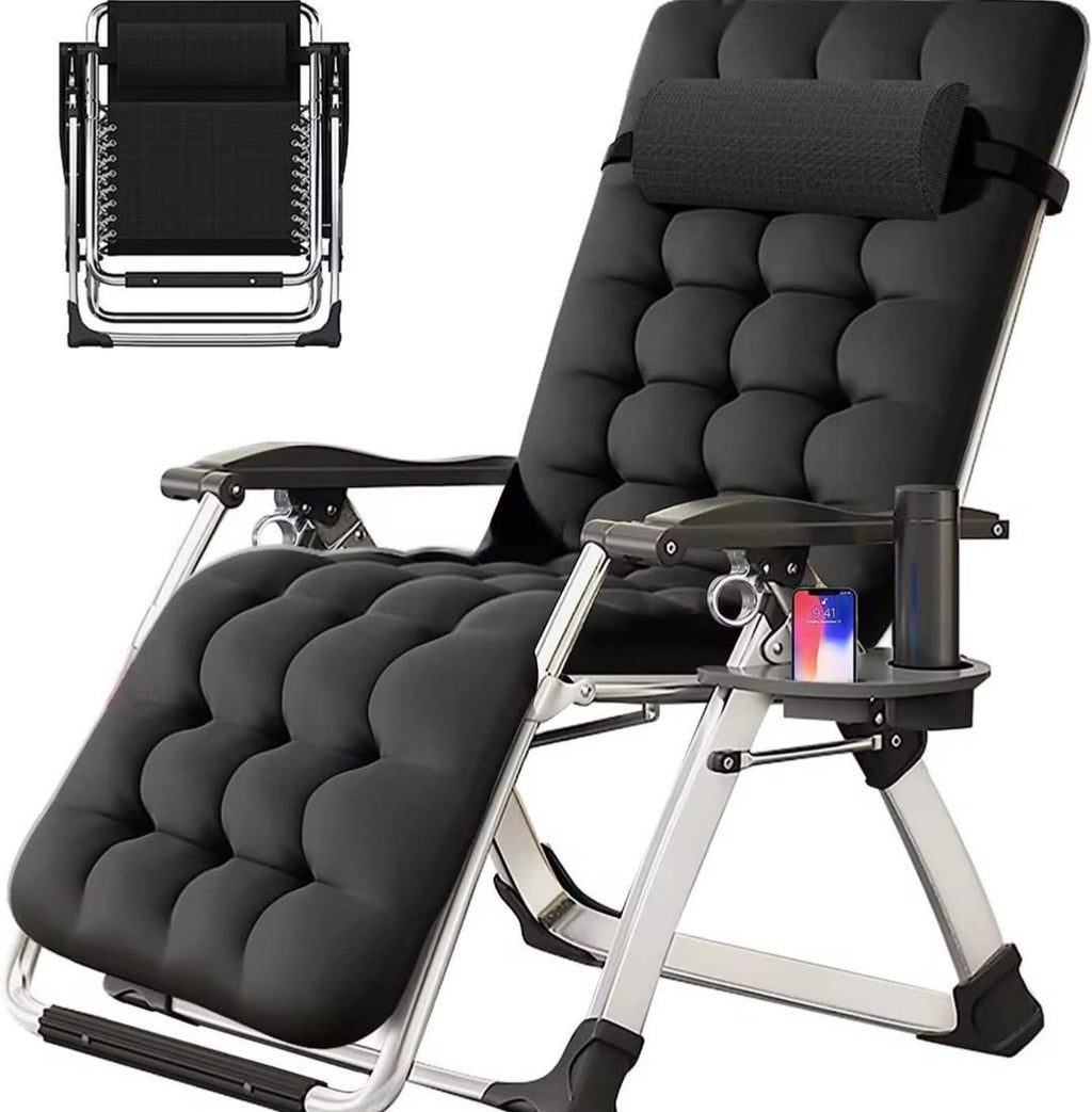 Chaise Pliable orthopédique,Ultra Confort . 
Offrez-vous un moment de détente avec cette chaise robuste, rembourrée en mousse épaisse, idéale pour le salon, la terrasse, camping ou même le Bureau.