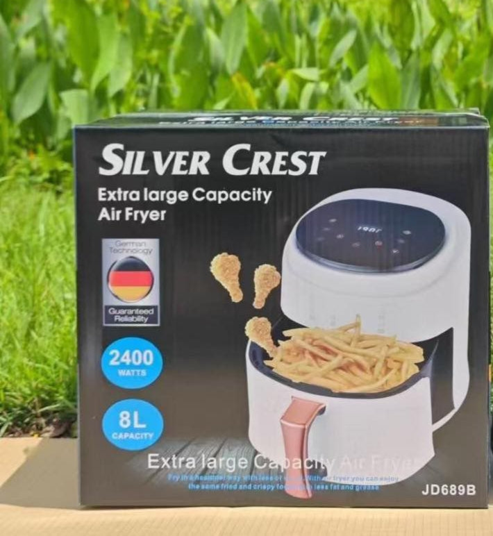 Prix : 25000f au lieu de 45000f Grande friteuse à air électrique 8 litres, four domestique intelligent, four à Convention multifonction sans huile, 6 mode de cuisson.